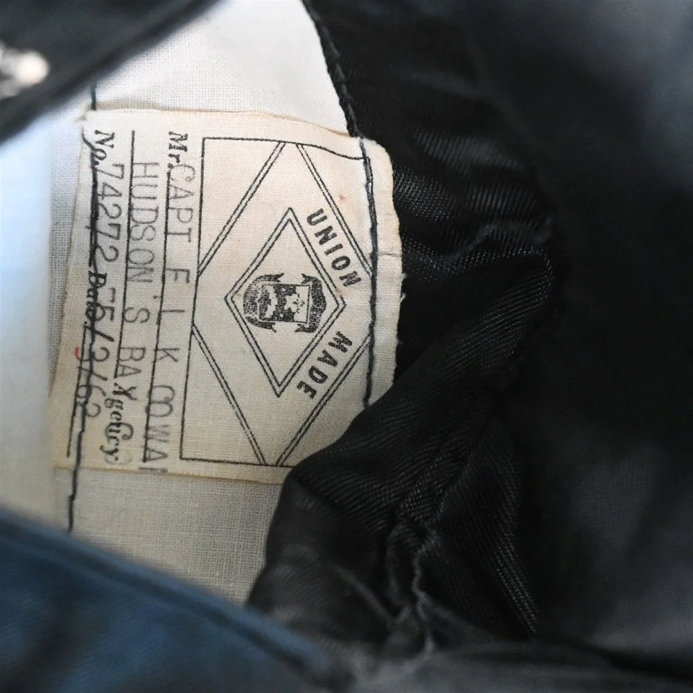 Vtg Bespoke‎ 40L 42x34 Black Wool Shawl Capt Nautical Mens Jacket Pants Tuxedo